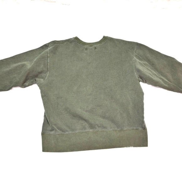 Mod-O-Doc Women’s Crew Neck Olive Green Sweetshirt Size 1 Excellent Condition - Picture 4 of 8